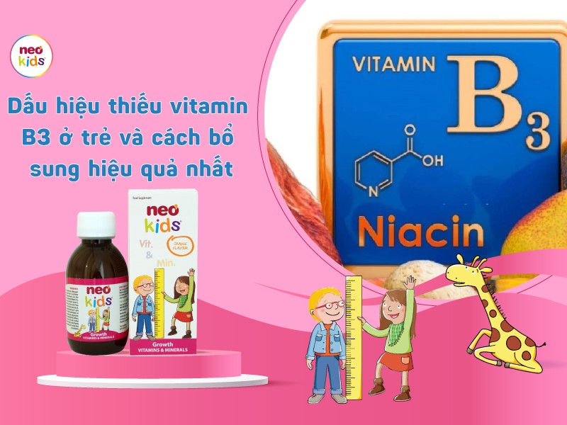 Dấu hiệu thiếu vitamin B3 ở trẻ và cách bổ sung hiệu quả nhất