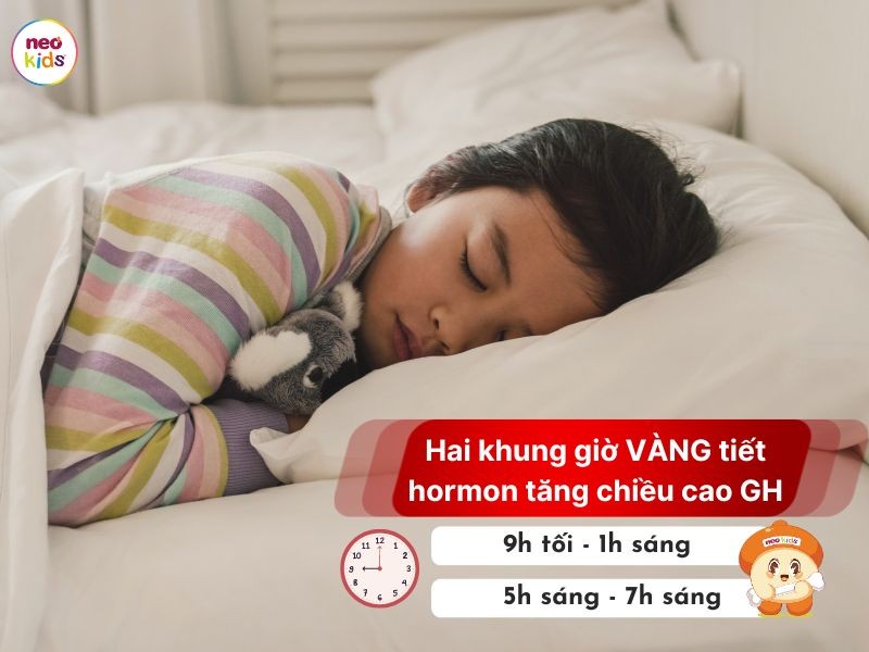 Trẻ nên ngủ lúc mấy giờ để tăng chiều cao? 2 khung giờ vàng mẹ cần lưu ý