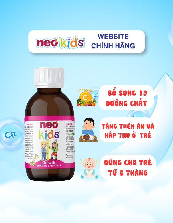 TPBVSK Neo Kids Growth - Hỗ trợ bé ăn ngon tăng hấp thu