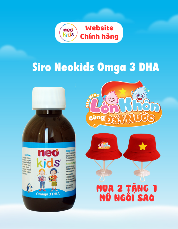 TPBVSK Neo Kids Omega 3 DHA - Dầu Cá Chuẩn IFOS - MS: 2
