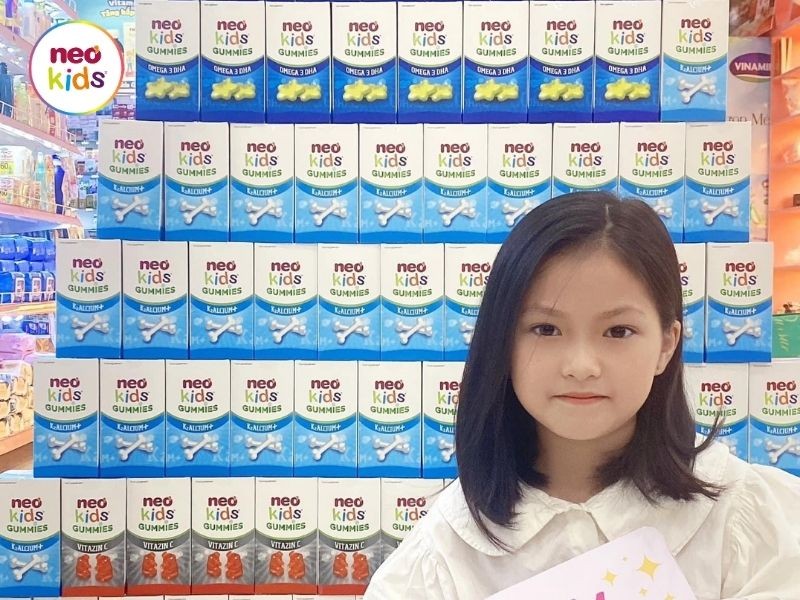 Gummies Canxi Neo Kids - Kẹo canxi cho bé vị sữa chua - MS: 4