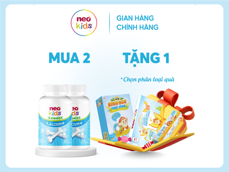 Gummies Canxi Neo Kids - Kẹo canxi cho bé vị sữa chua