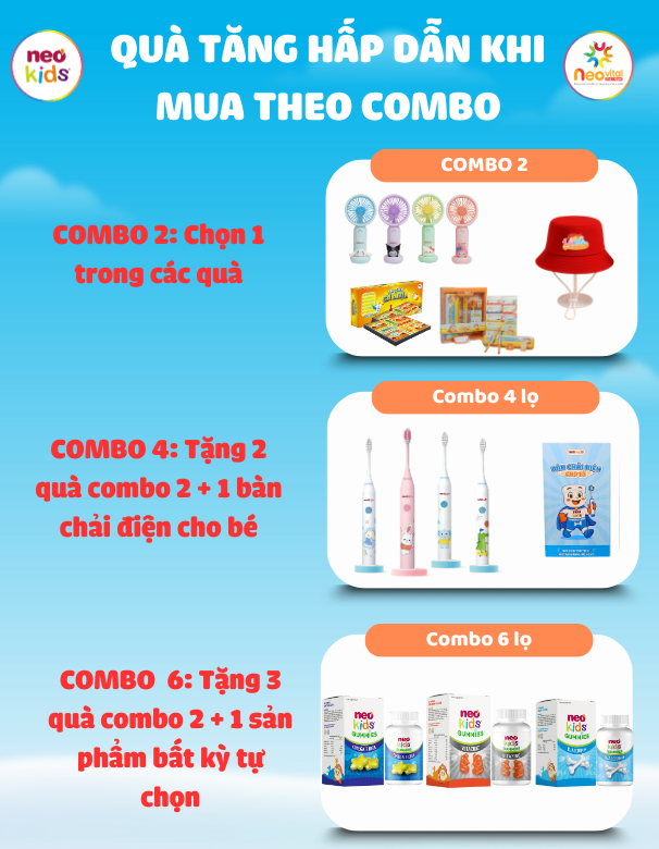 TPBVSK Gummies NeoKids DHA - DHA cho bé thông minh, ghi nhớ tốt - MS: 3