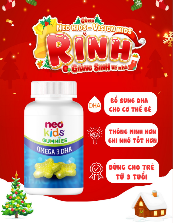 TPBVSK Gummies NeoKids DHA - DHA cho bé thông minh, ghi nhớ tốt - MS: 2